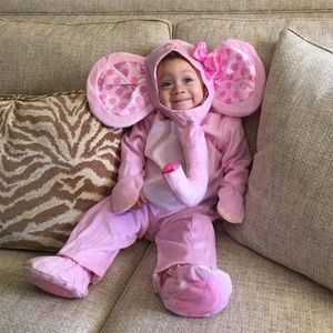 Pink Elephant Costume- 12-24 months